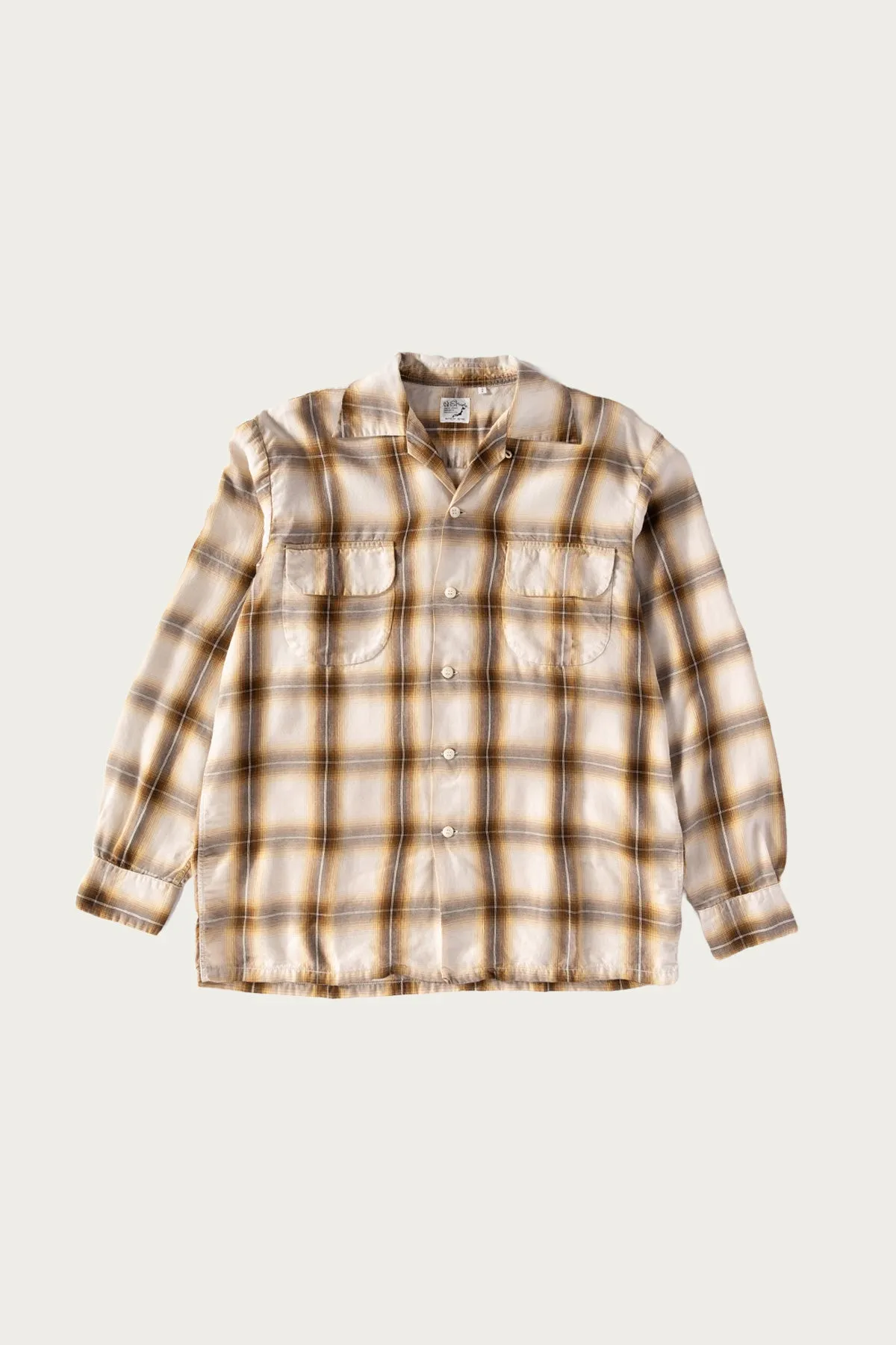 Ombre Check Shirt - Brown Check sold by Canoe Club