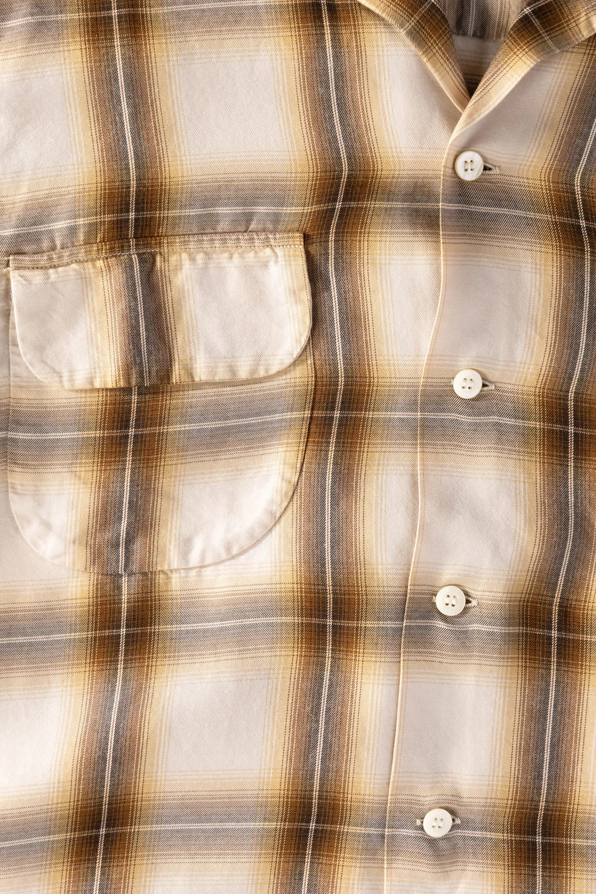 Ombre Check Shirt - Brown Check sold by Canoe Club product image thumbnail 3