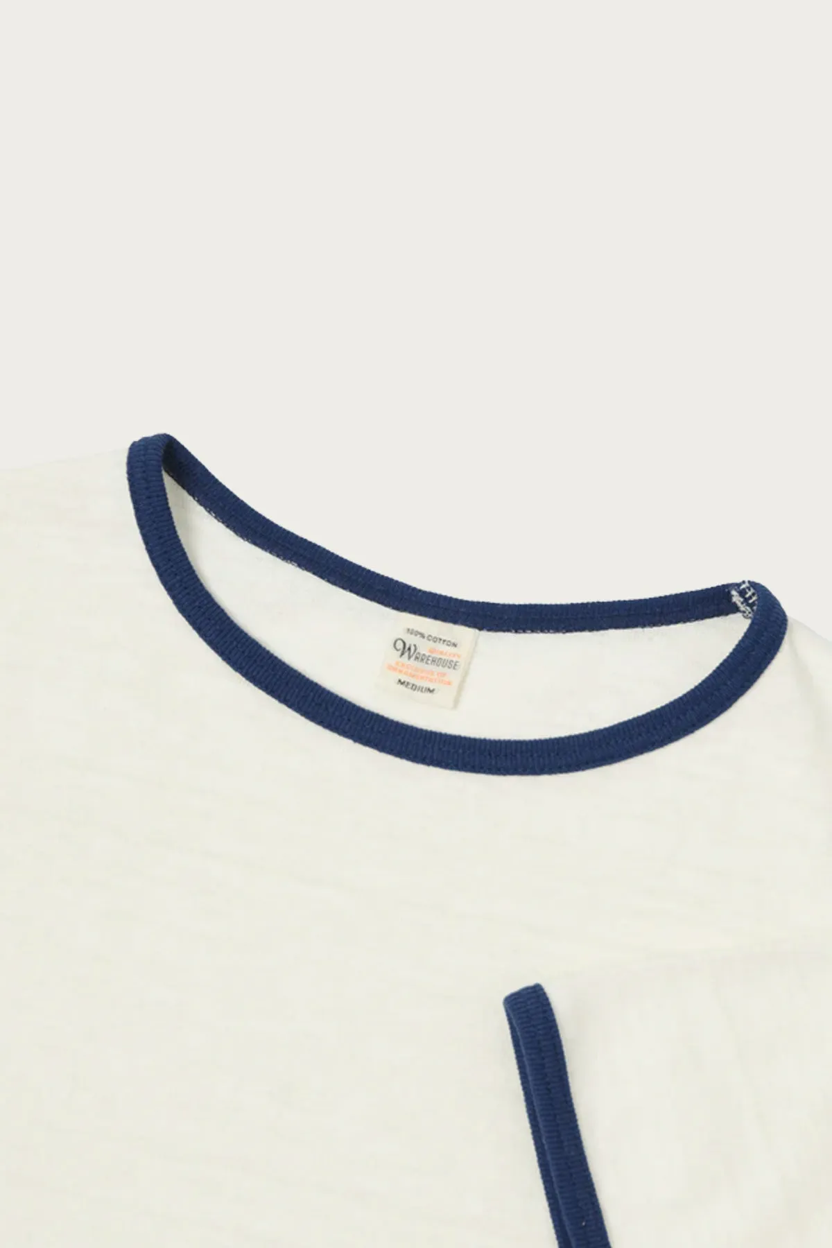 4059 Ringer T-Shirt - Cream/Navy sold by Canoe Club product image thumbnail 2