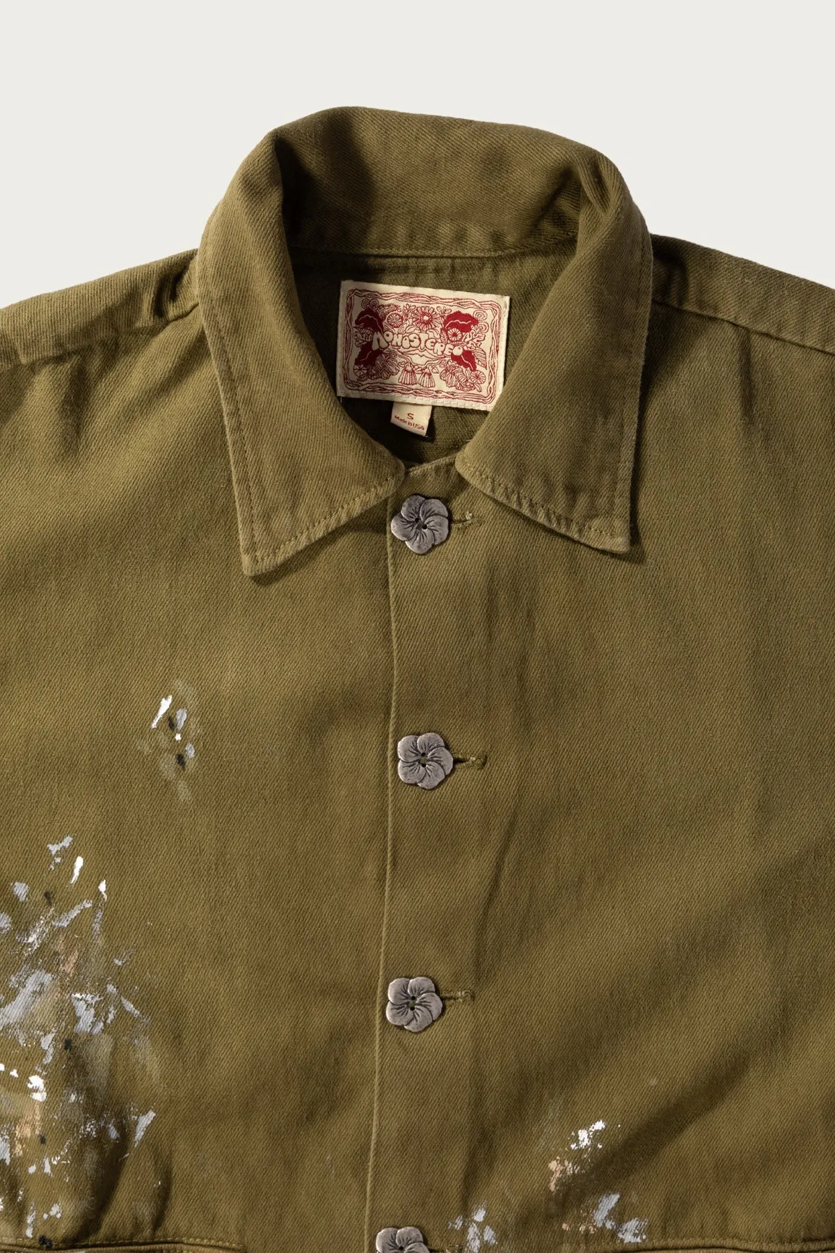 Jenny's Painting Jacket - Mustard Green sold by Canoe Club product image thumbnail 2