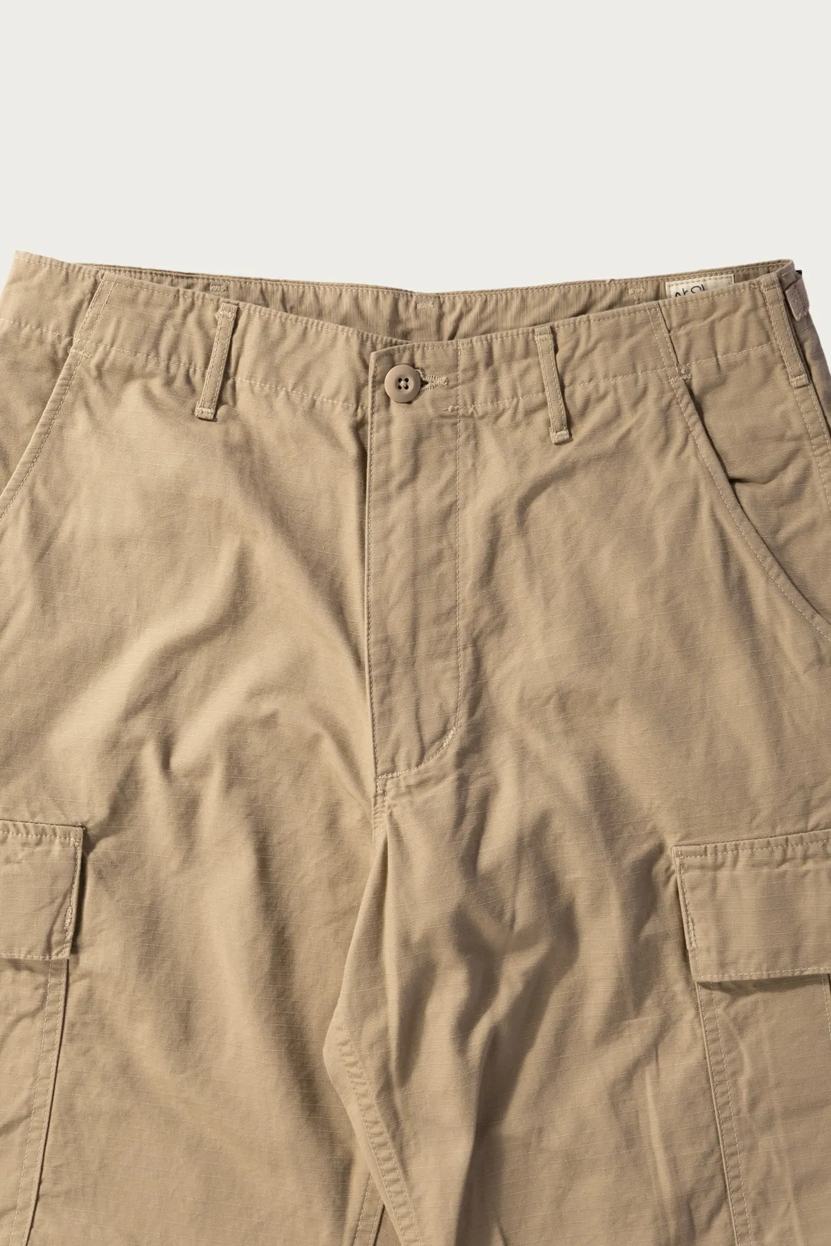 Vintage Fit 6 Pocket Cargo Pants - Beige sold by Canoe Club product image thumbnail 2