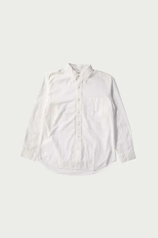 Button Down Shirt - White Chambray made by orSlow
