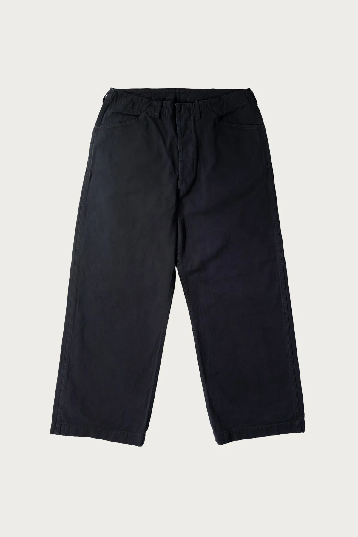USMC Herringbone Wide Fit Utility Trousers - Black sold by Canoe Club