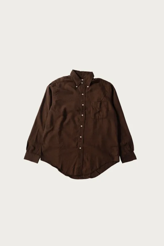 Standard Button Down Shirt - Burgundy made by orSlow