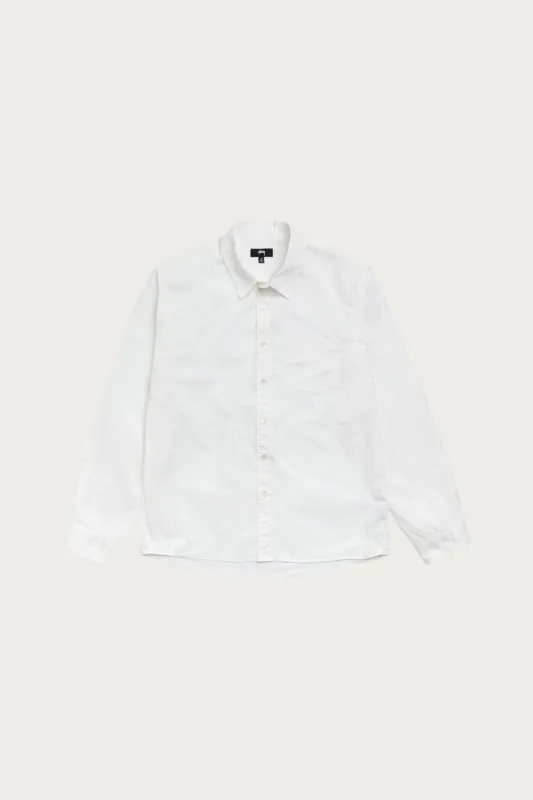 Standard LS Shirt - White made by Stussy