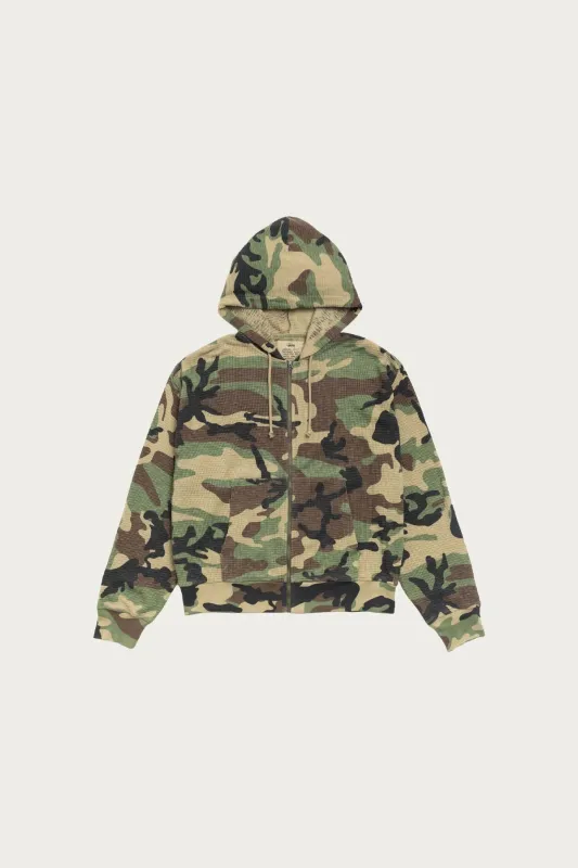 Light Weight Thermal Hood - Camo made by Stussy