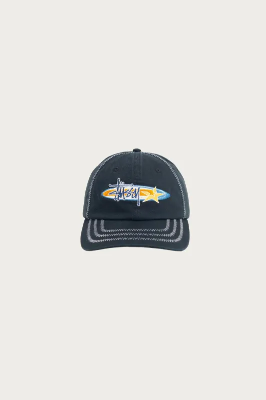 LP Oval Star Cap - Black made by Stussy