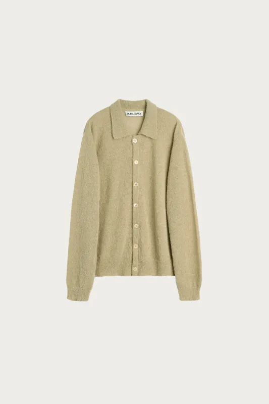 Evening Polo - Soft Sage Fuzzy Alpaca made by Our Legacy
