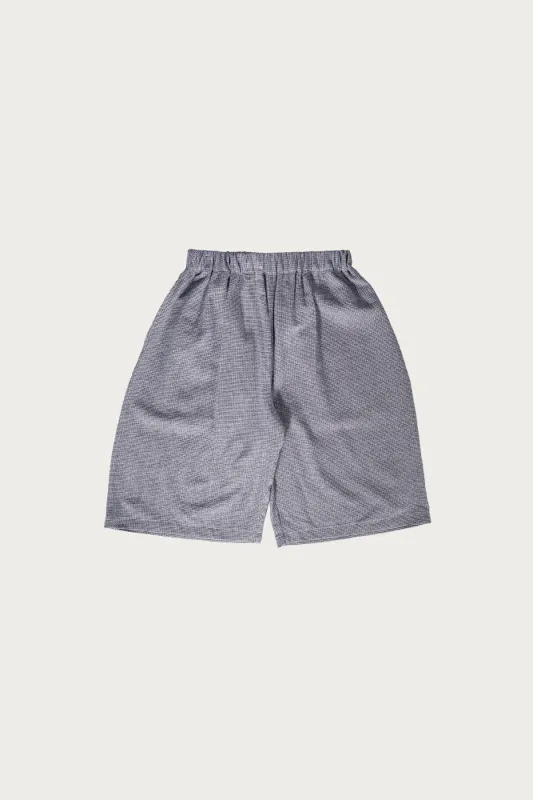 Summer League Short - Navy & Cream Plaid made by Canoe Club