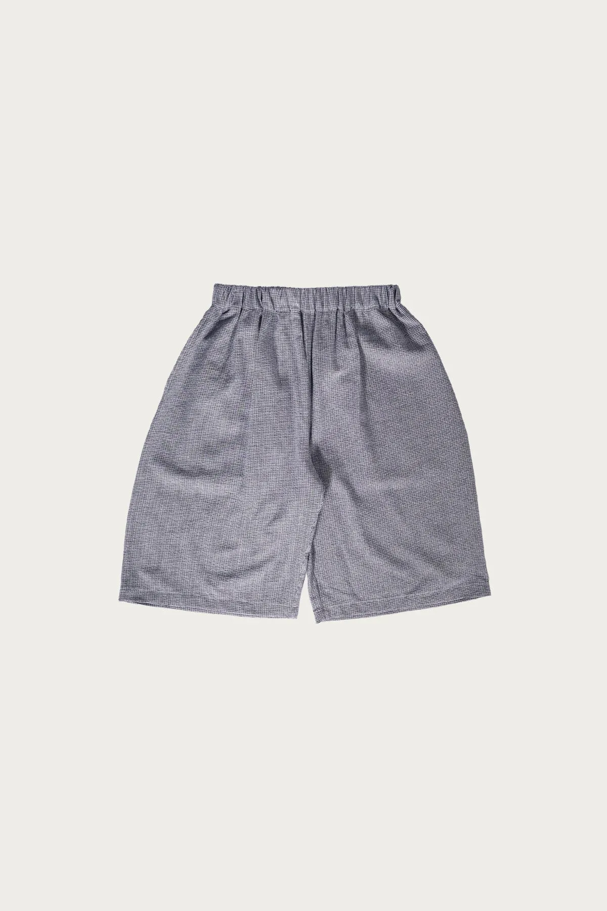 Summer League Short - Navy & Cream Plaid sold by Canoe Club