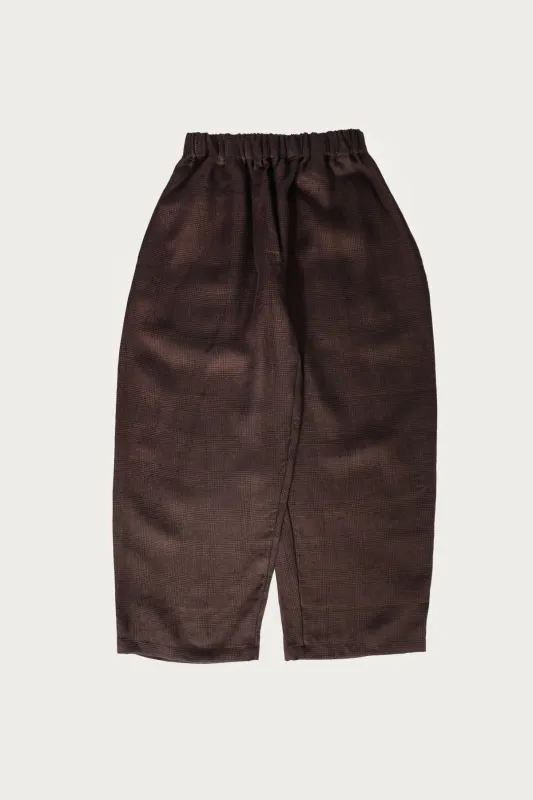 Studio Pant - Ink & Tobacco Plaid made by Canoe Club