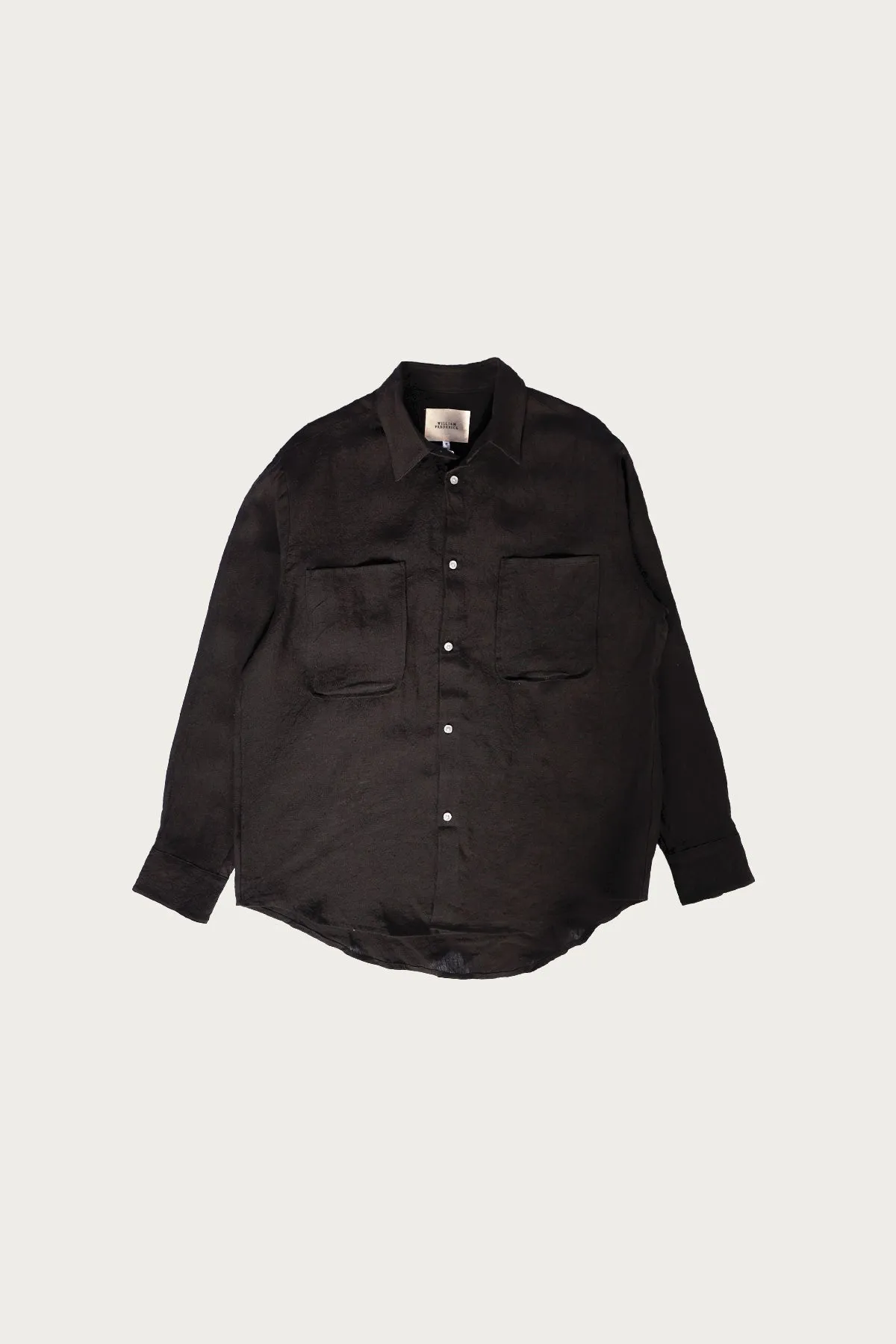 Office Shirt - Black Linen sold by Canoe Club