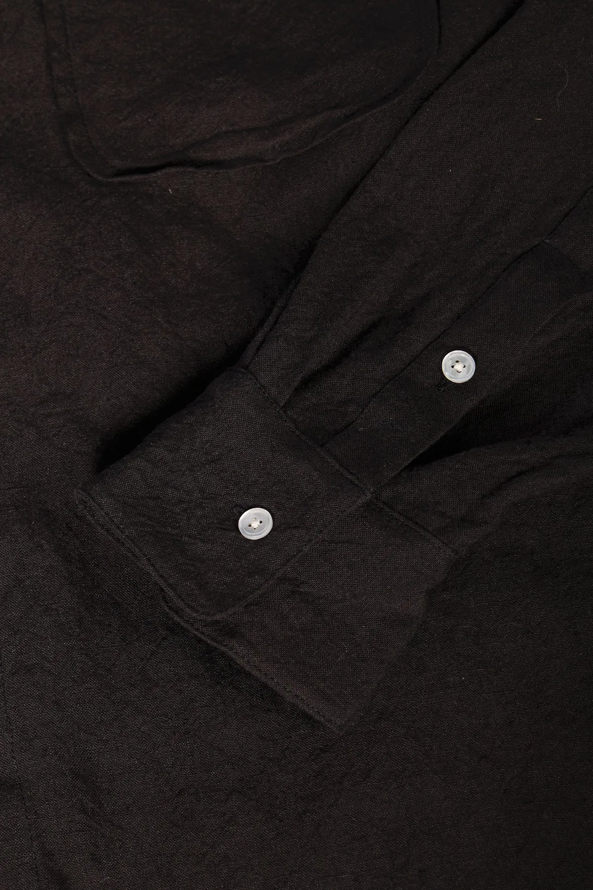 Office Shirt - Black Linen sold by Canoe Club product image thumbnail 3