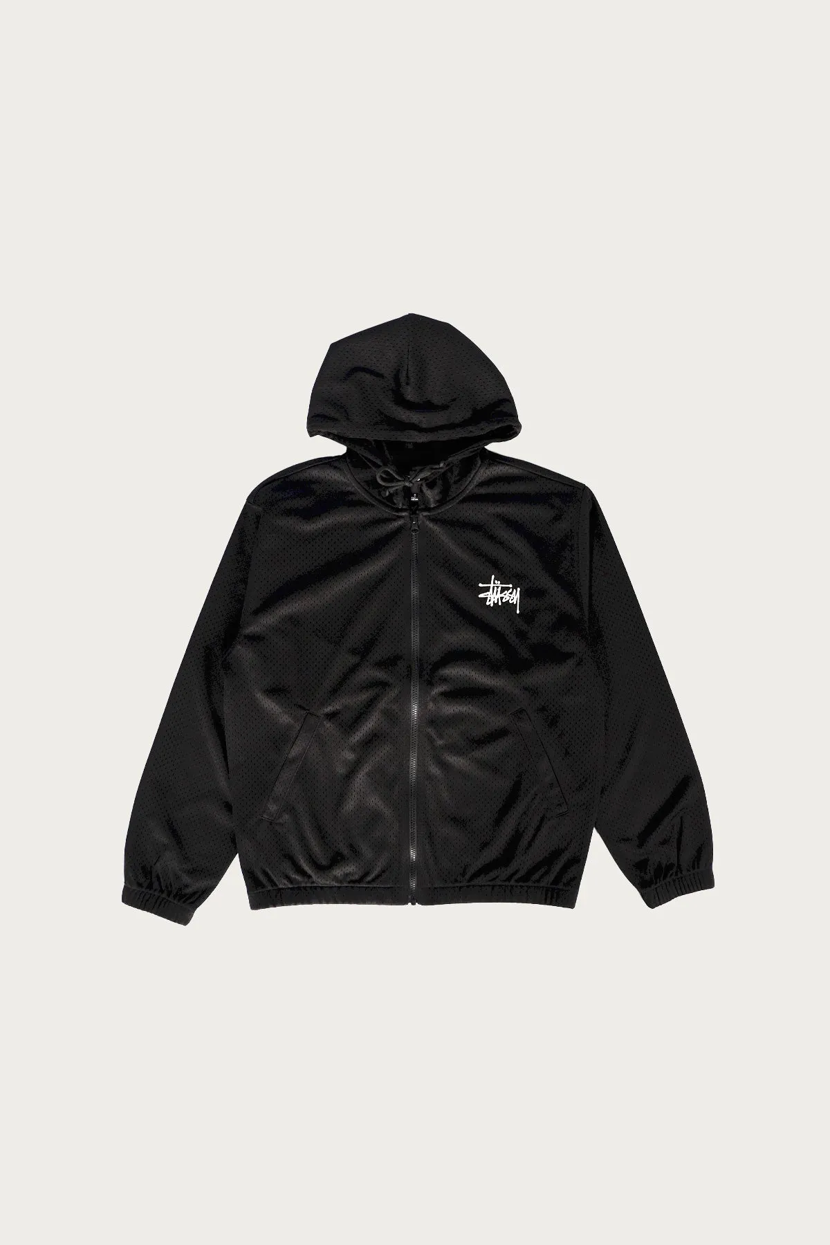 Athletic Mesh Zip Hood - Black sold by Canoe Club