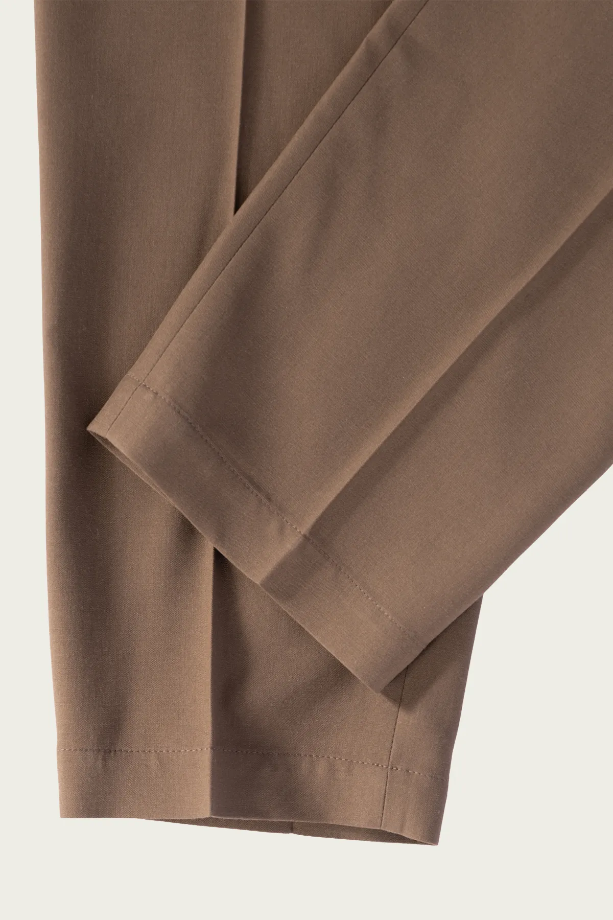 Wool Blend Trousers - Taupe sold by Canoe Club product image thumbnail 4