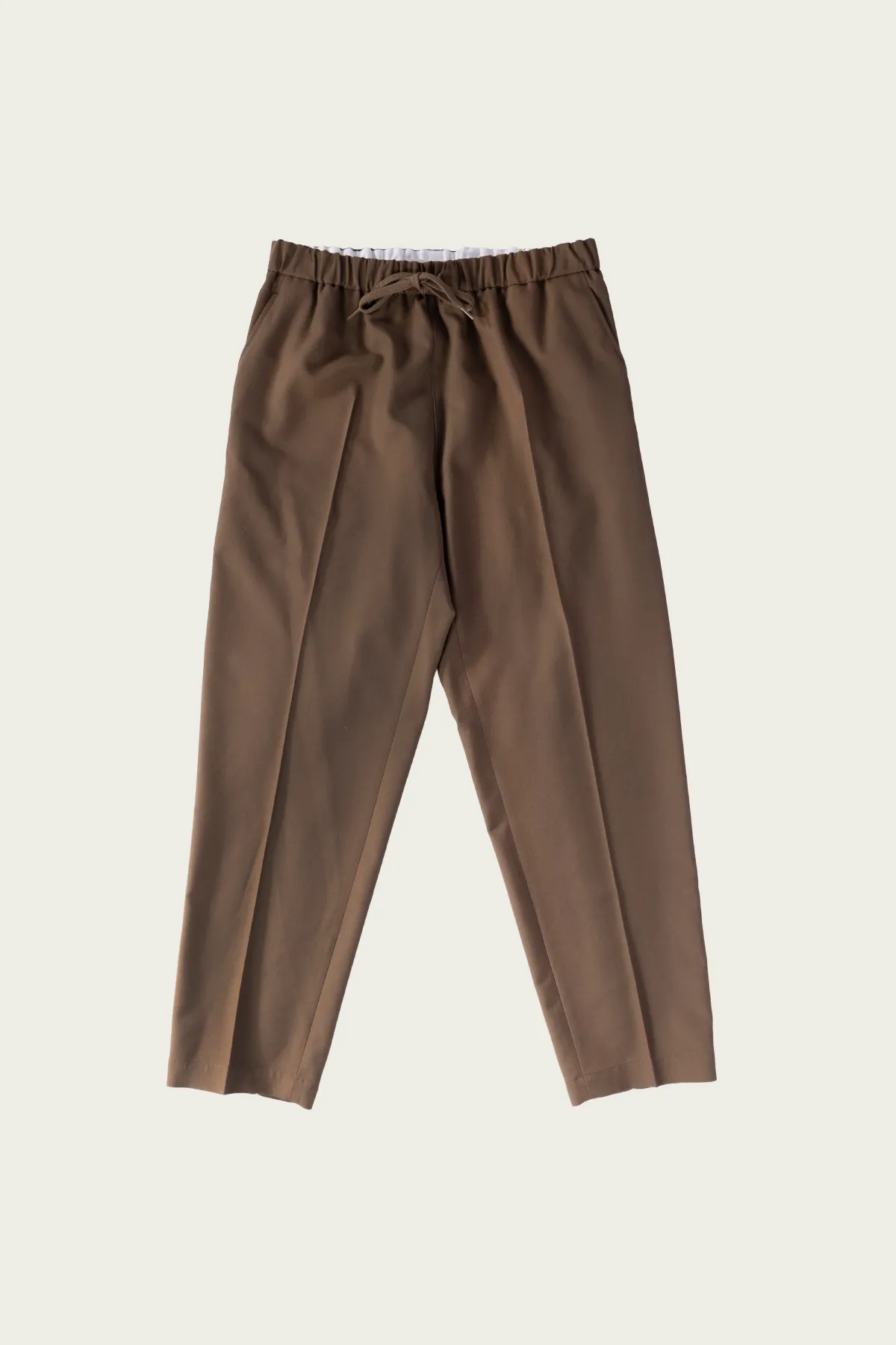 Wool Blend Trousers - Taupe sold by Canoe Club