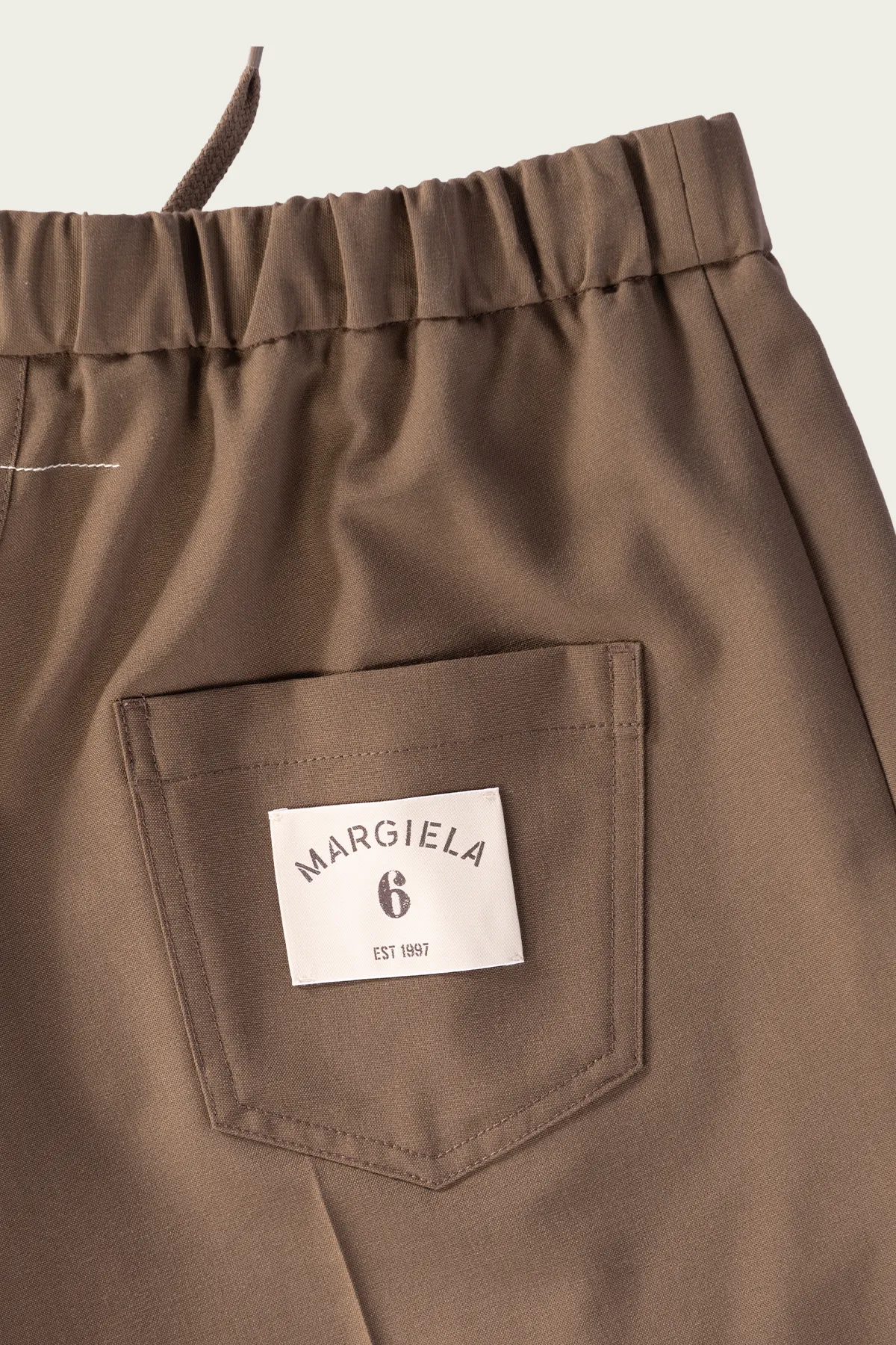 Wool Blend Trousers - Taupe sold by Canoe Club product image thumbnail 3