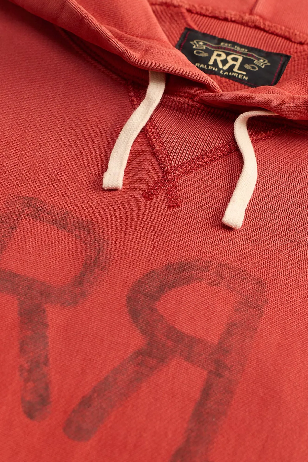 RRL Ranch Logo Hoodie - New Brick sold by Canoe Club product image thumbnail 3