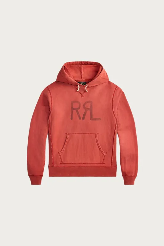 RRL Ranch Logo Hoodie - New Brick made by RRL
