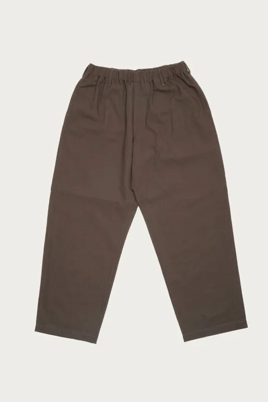 Carry On Pant - Dark Brown Overdye Canvas made by James Coward