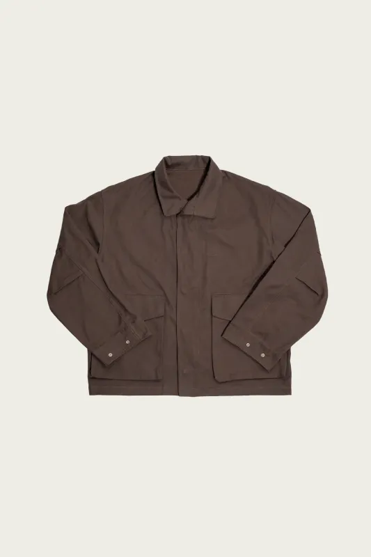 Six Jacket - Brown Cotton Canvas made by James Coward