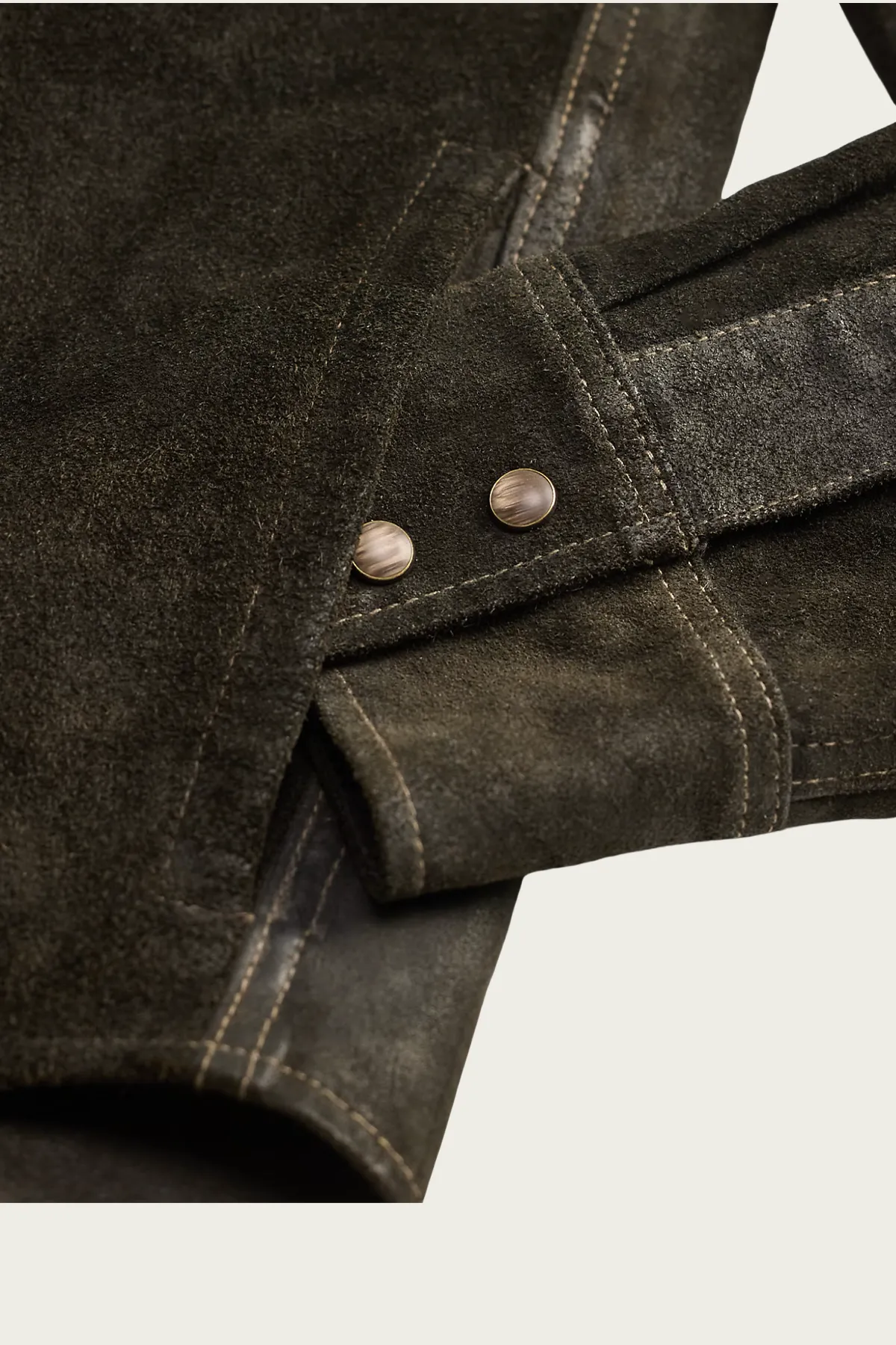 Suede Western Jacket - Vintage Black sold by Canoe Club product image thumbnail 4
