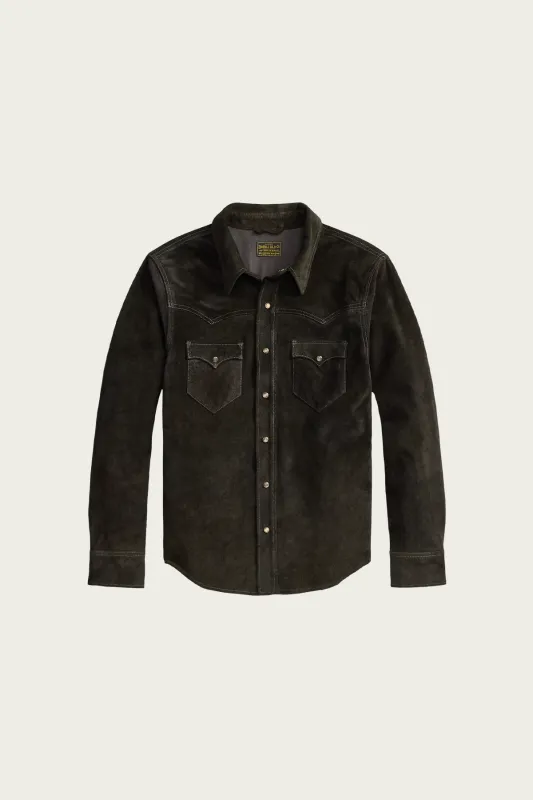 Suede Western Jacket - Vintage Black made by RRL
