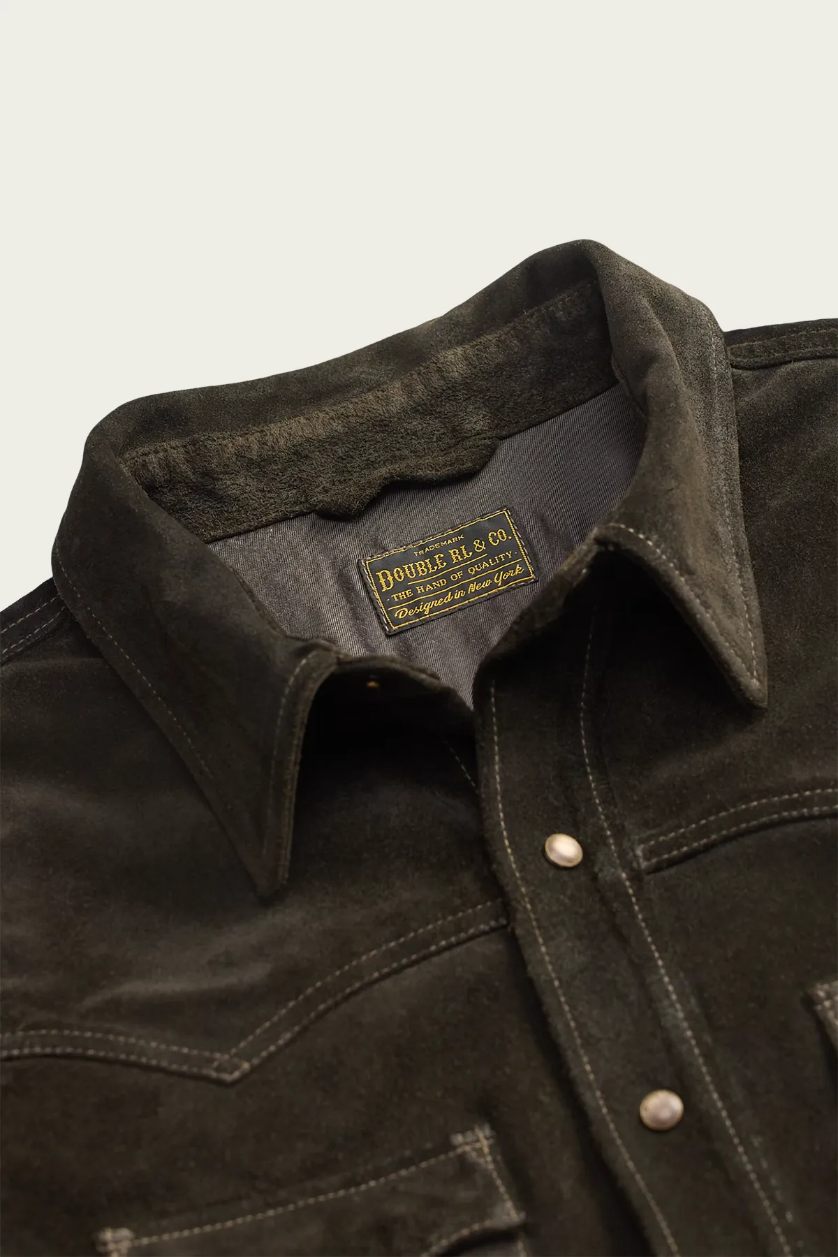 Suede Western Jacket - Vintage Black sold by Canoe Club product image thumbnail 3