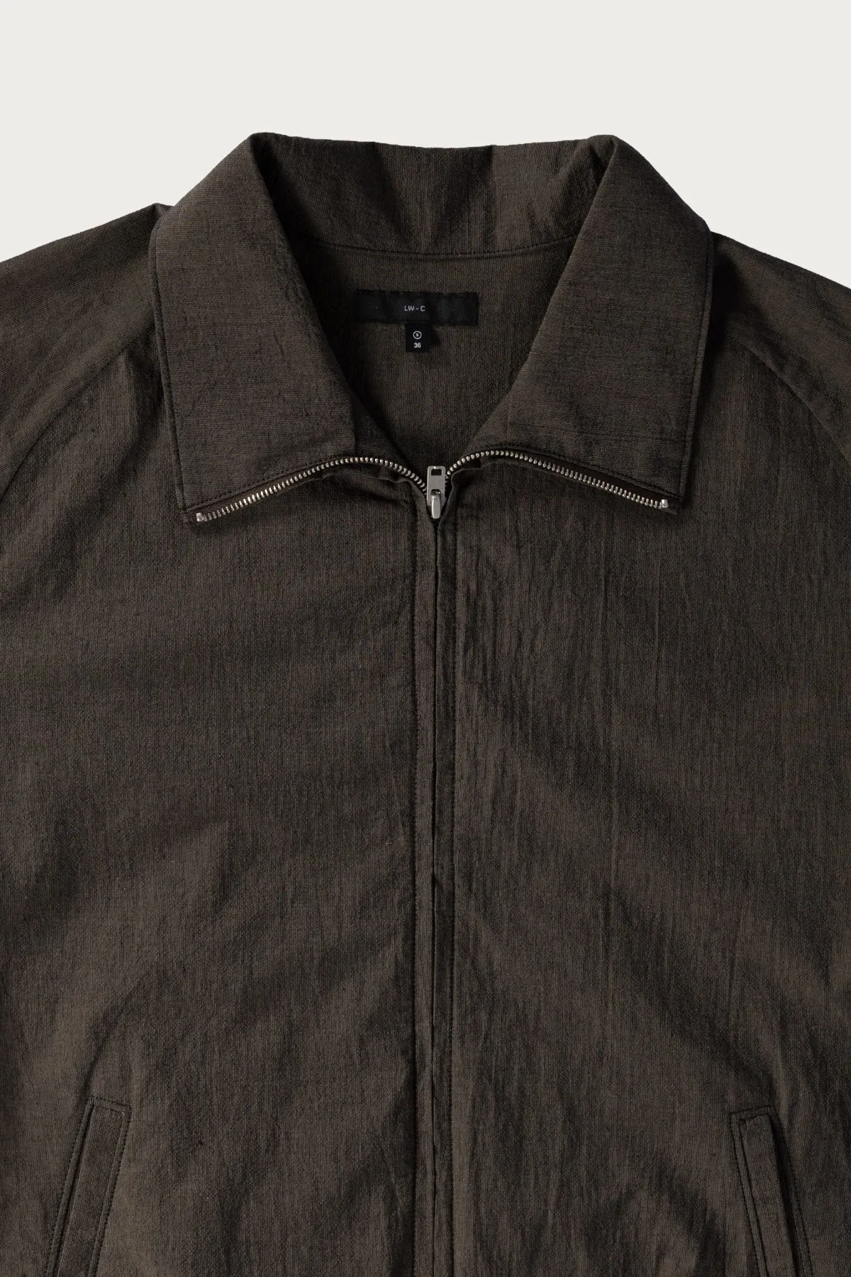 Tumbled Poplin Full-Zip - Brown Pearl sold by Canoe Club product image thumbnail 2
