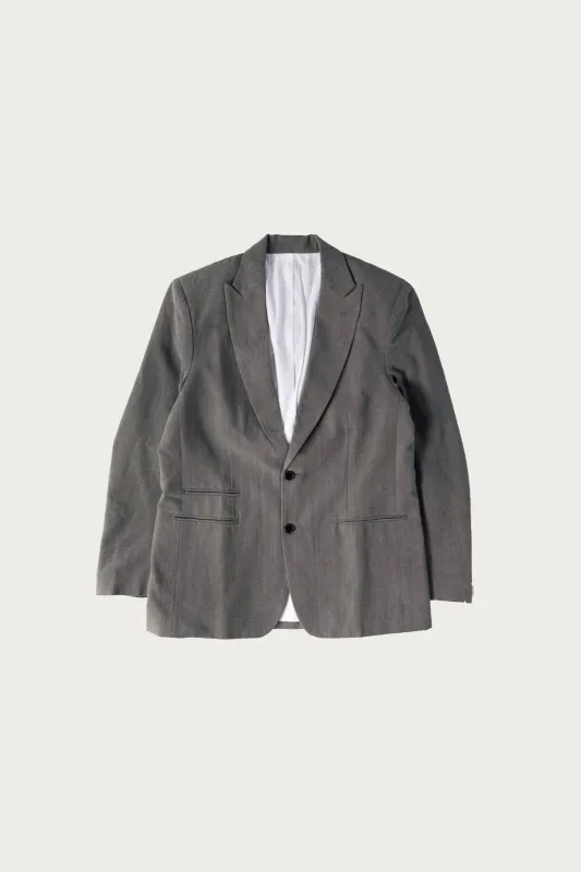 Blazer - Sumi Ink Dyed Slub Cotton made by Canoe Club
