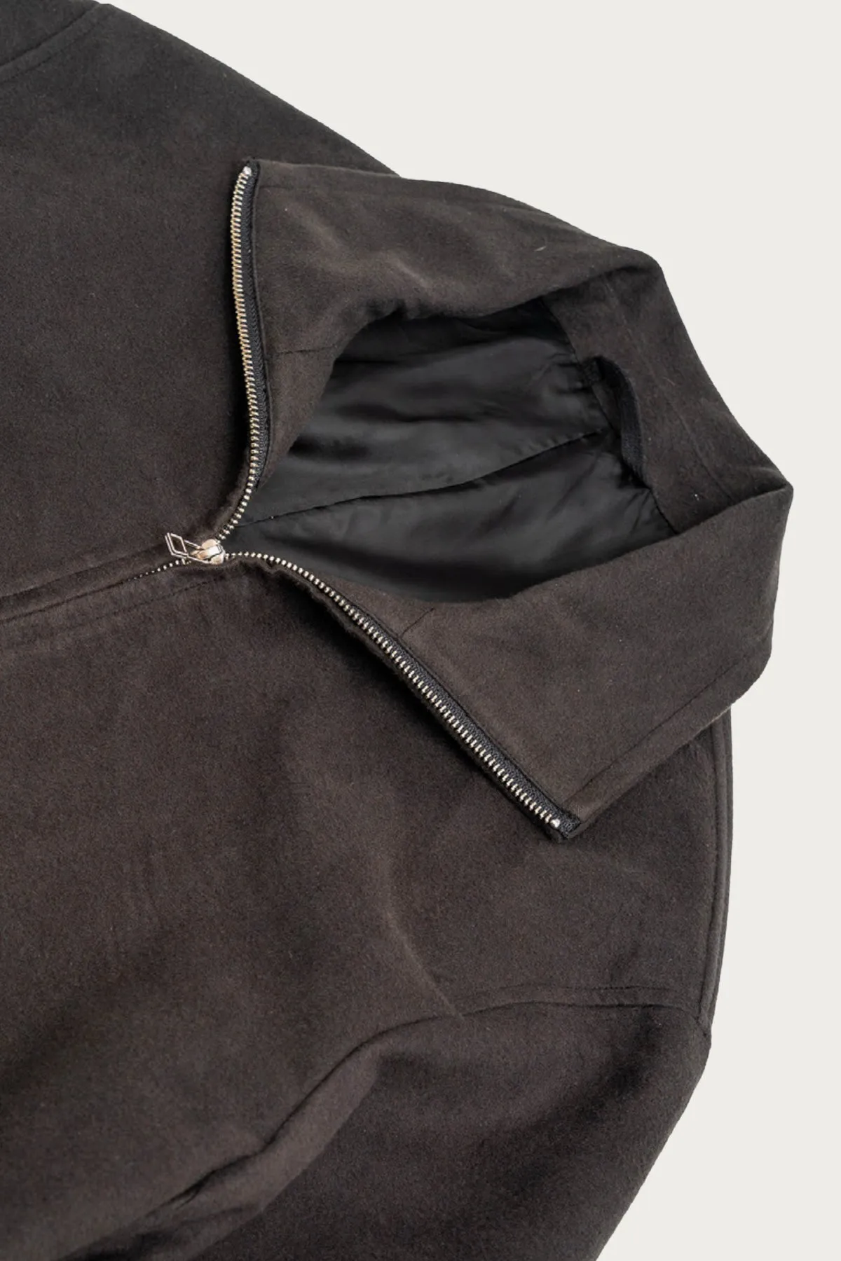 Circuit Jacket - Charcoal Cotton Silk Moleskin sold by Canoe Club product image thumbnail 3