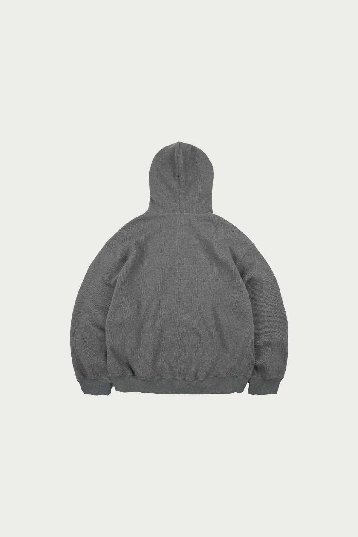 Waffle Hood Zip Up Parka - Grey sold by Canoe Club product image thumbnail 2