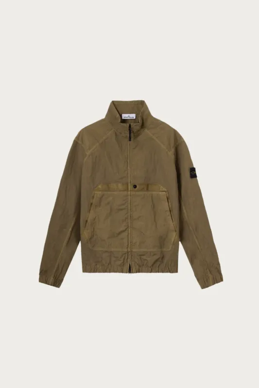 Warp Rib Nylon-TC Jacket - Black made by Stone Island