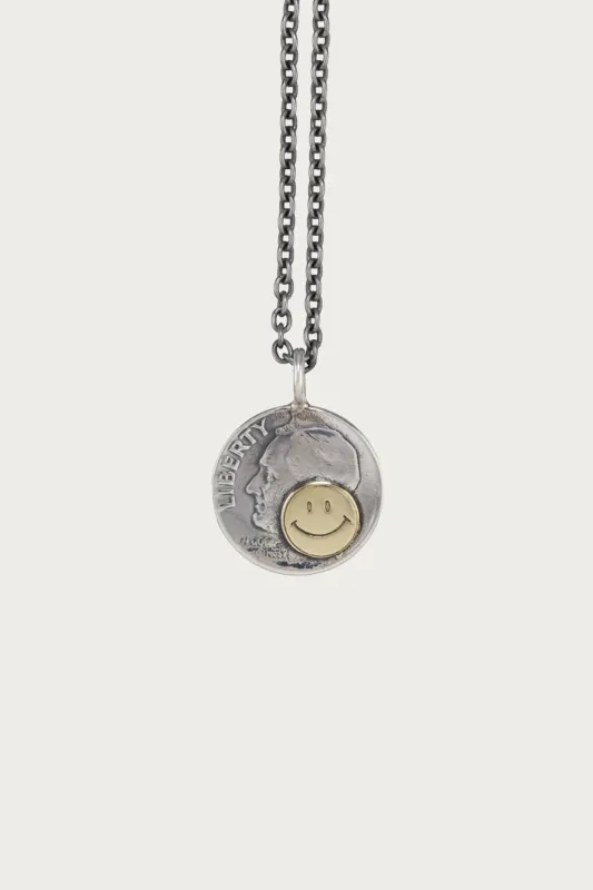 10¢ Brass Smile Pendant made by North Works