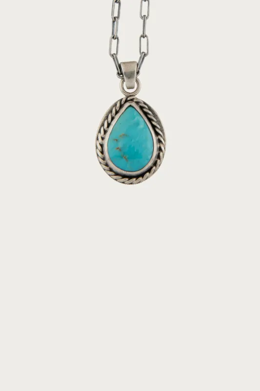 10¢ Turquoise Teardrop Pendant made by North Works