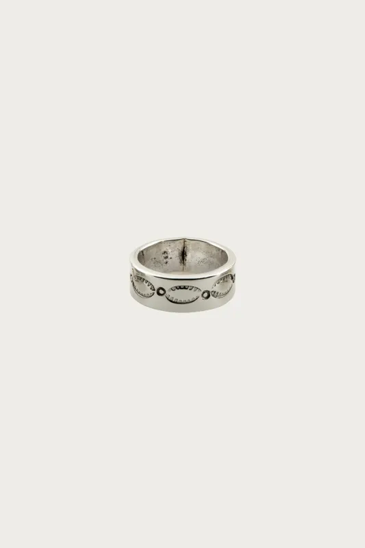 Silver Stamp Ring - Leaves made by North Works