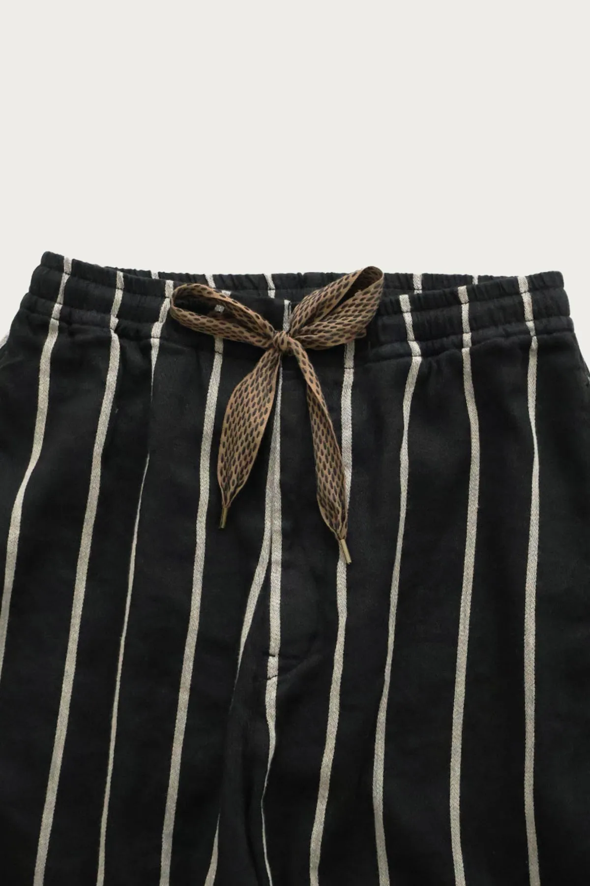 Linen PHILLIES Stripe EASY Pants - Black sold by Canoe Club product image thumbnail 3