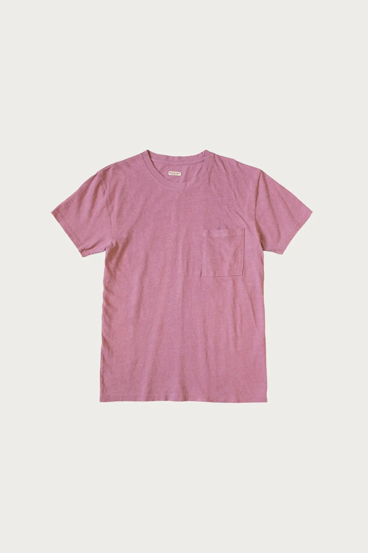 Gauze Jersey Crew Pocket T - Pink sold by Canoe Club