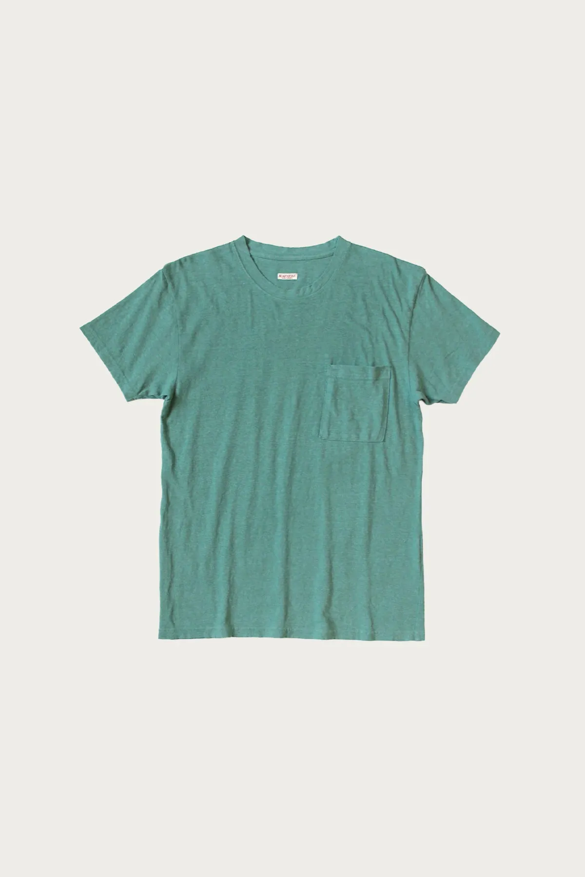 Gauze Jersey Crew Pocket T - Turquoise sold by Canoe Club