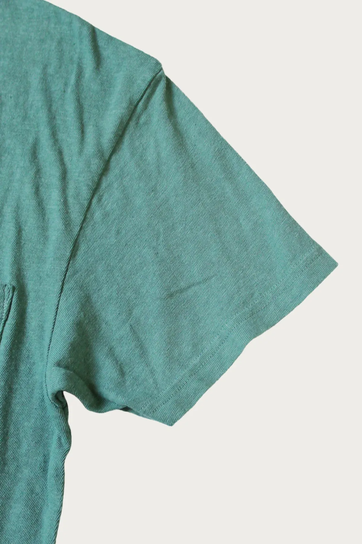 Gauze Jersey Crew Pocket T - Turquoise sold by Canoe Club product image thumbnail 2