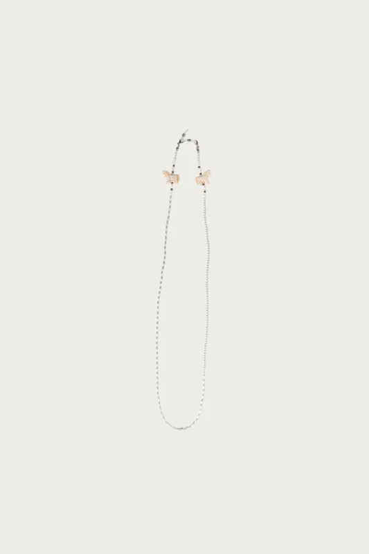 Pearl Beads Glasses Chain (WHITE HORSE) - White made by Kapital