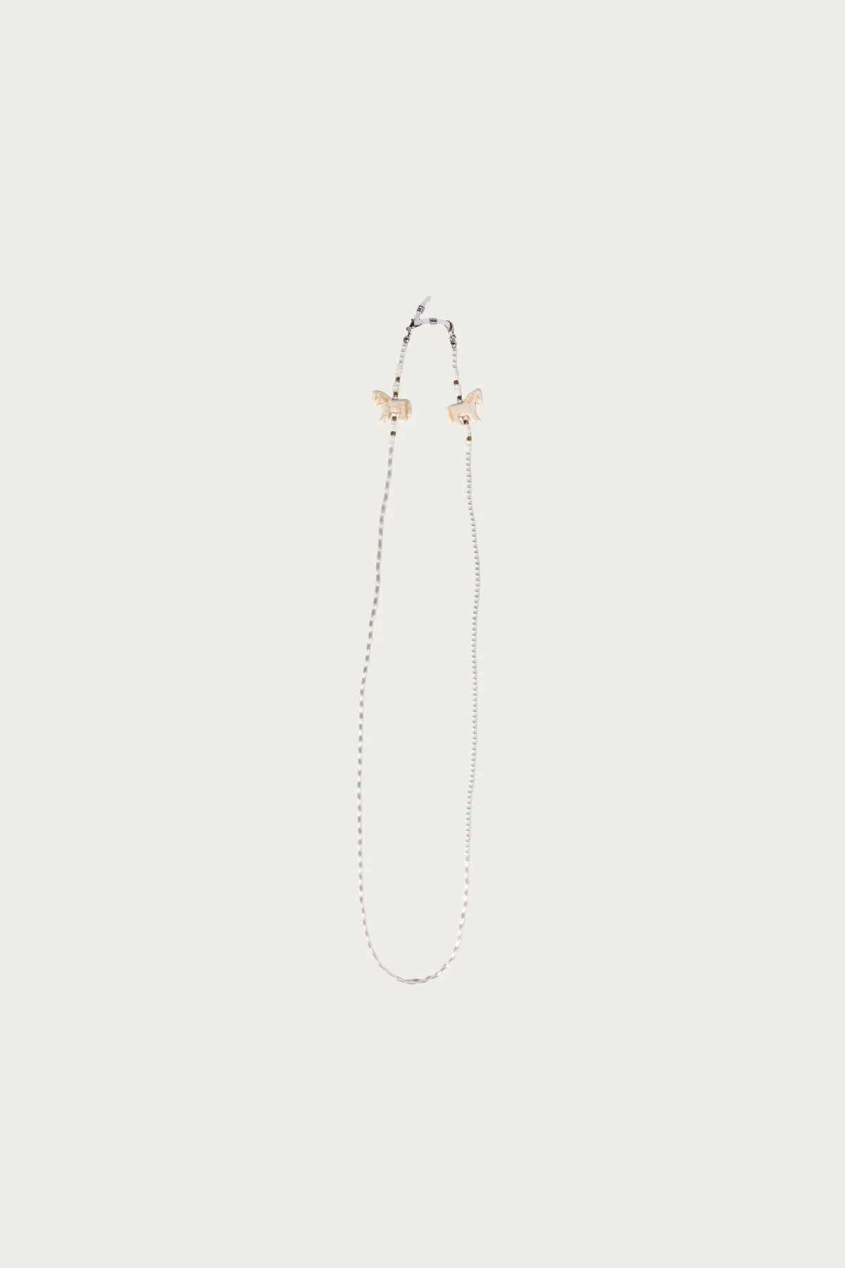 Pearl Beads Glasses Chain (WHITE HORSE) - White sold by Canoe Club