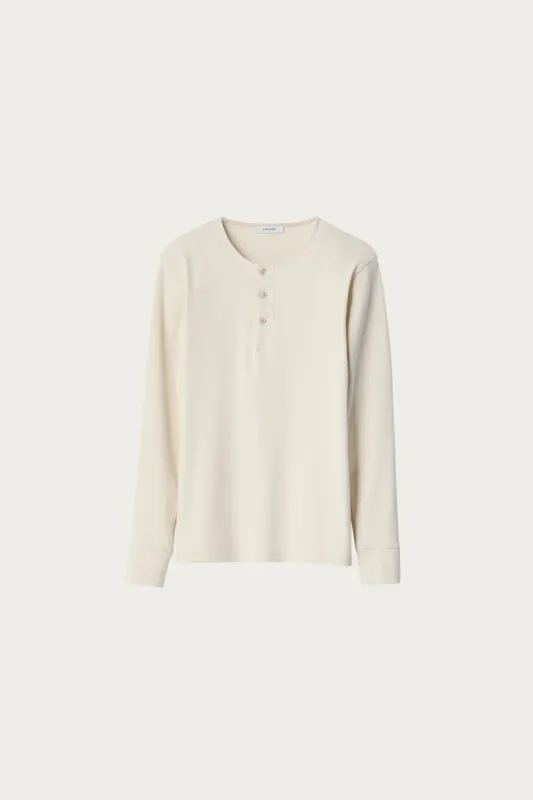 Long Sleeve Henley - Enoki made by Lemaire