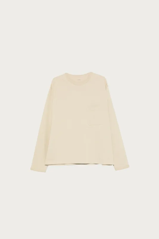 Boxy Long Sleeve Tee - Pear made by Lemaire