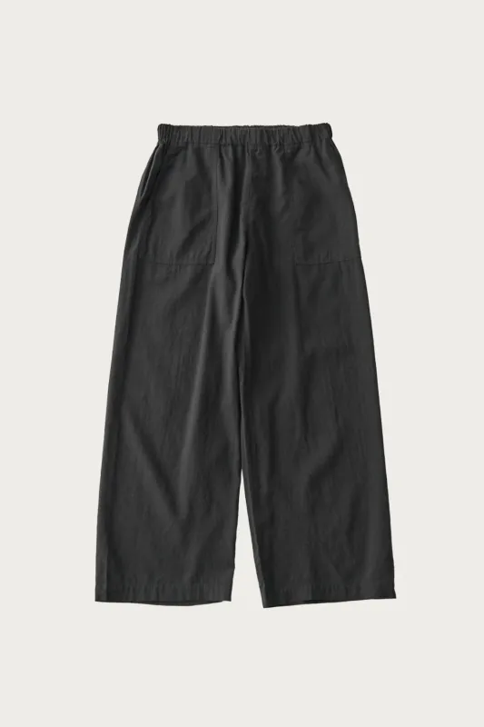 Upcyclino Basic Omi-Zarashi Easy-Fit Pants - Black made by Confect by Nestrobe