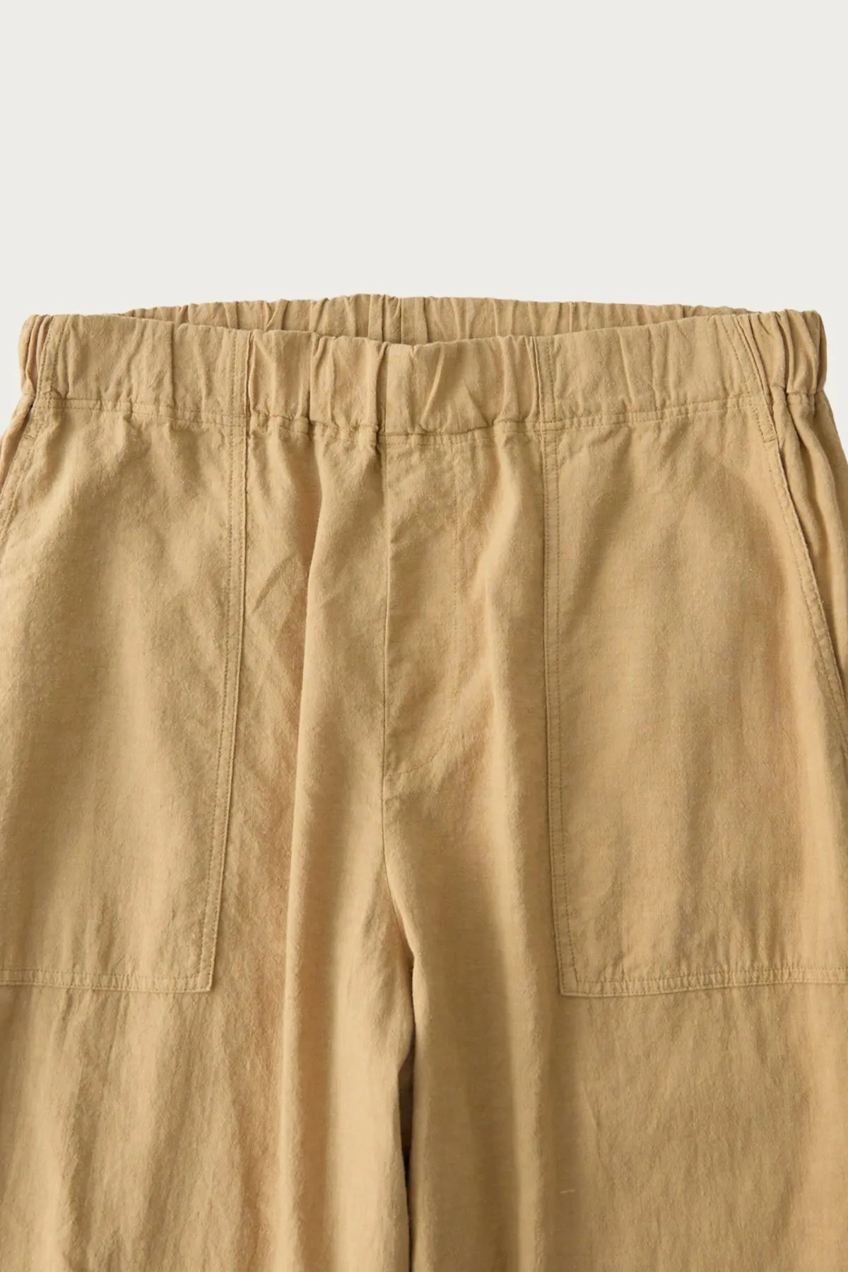 Upcyclino Basic Omi-Zarashi Easy-Fit Pants - Beige sold by Canoe Club product image thumbnail 2