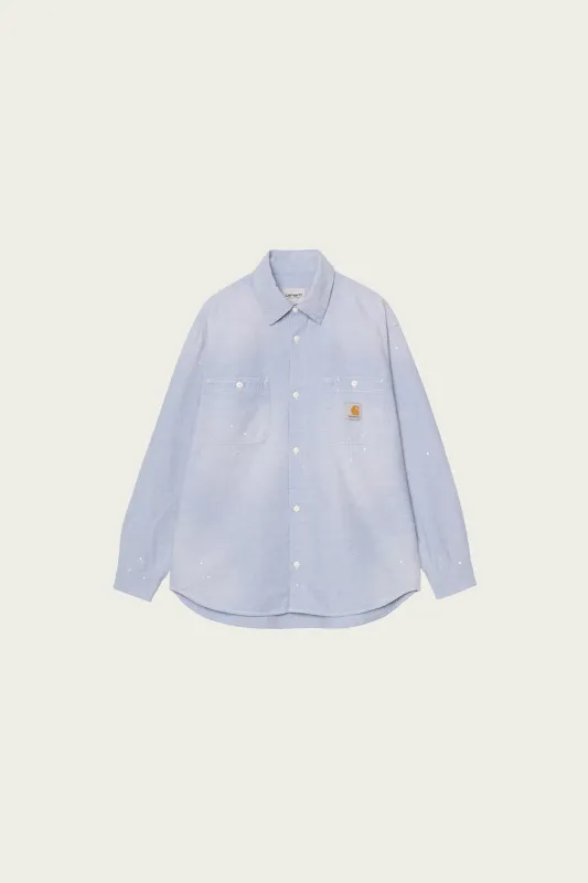 L/S Painter Shirt - Blue Worn Used/Splatter made by Carhartt