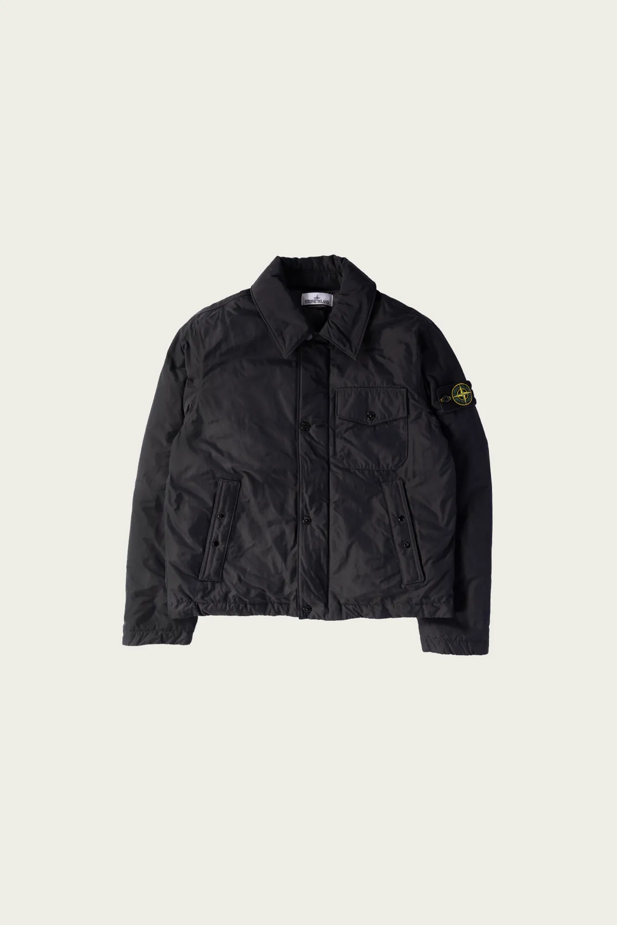 Nylon Micro Reps Down Jacket - Black sold by Canoe Club