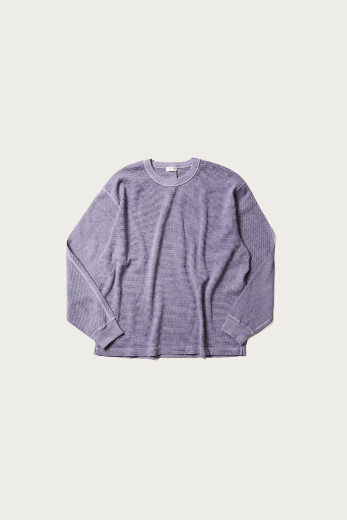 Garment Dyed Waffle Knit Pullover - Lt. Purple sold by Canoe Club