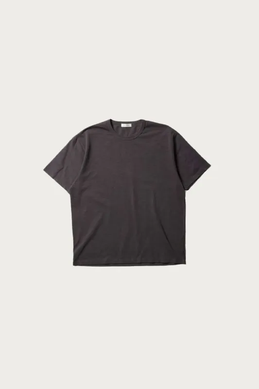 Zimbabwe Slub Cotton S/S Shirt - Charcoal made by Canoe Club